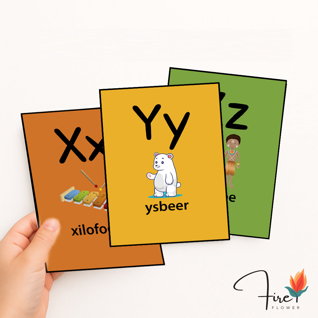 Learn ABC - Flashcards Bundle (English & Afrikaans) – Printable