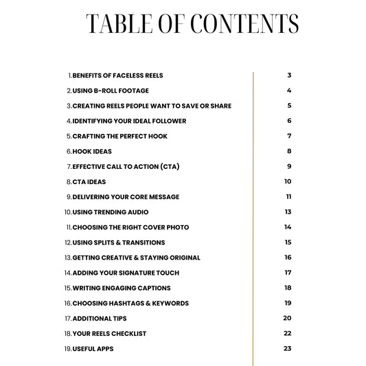 Faceless Marketing Mini eBook – Digital Download