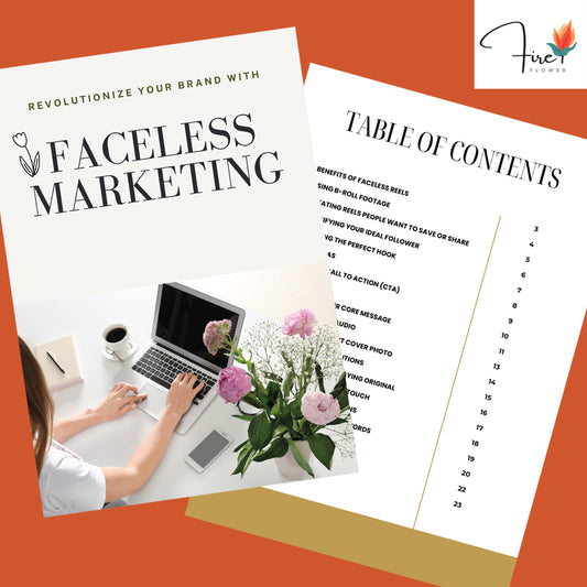 Faceless Marketing Mini eBook – Digital Download