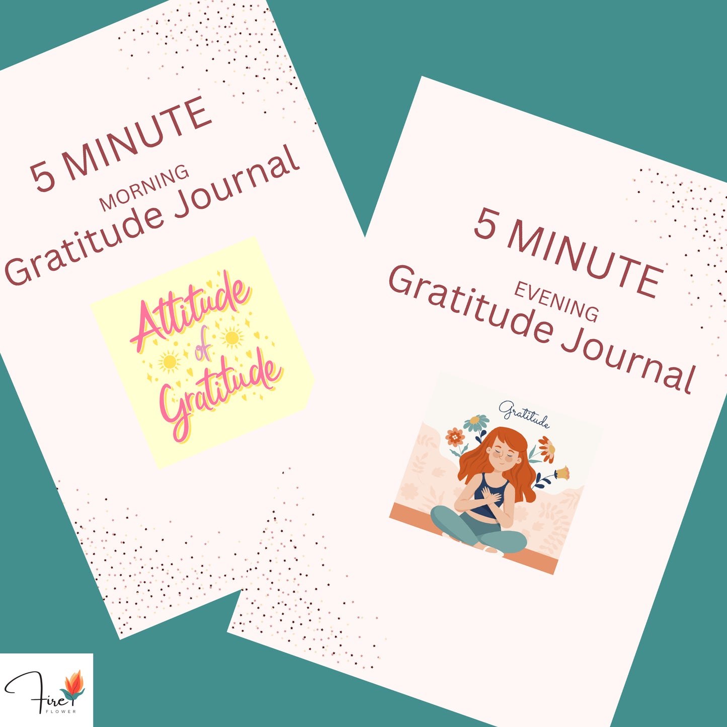 Gratitude Journals - Morning & Evening 5-Minute Gratitude Journals (Digital Download)