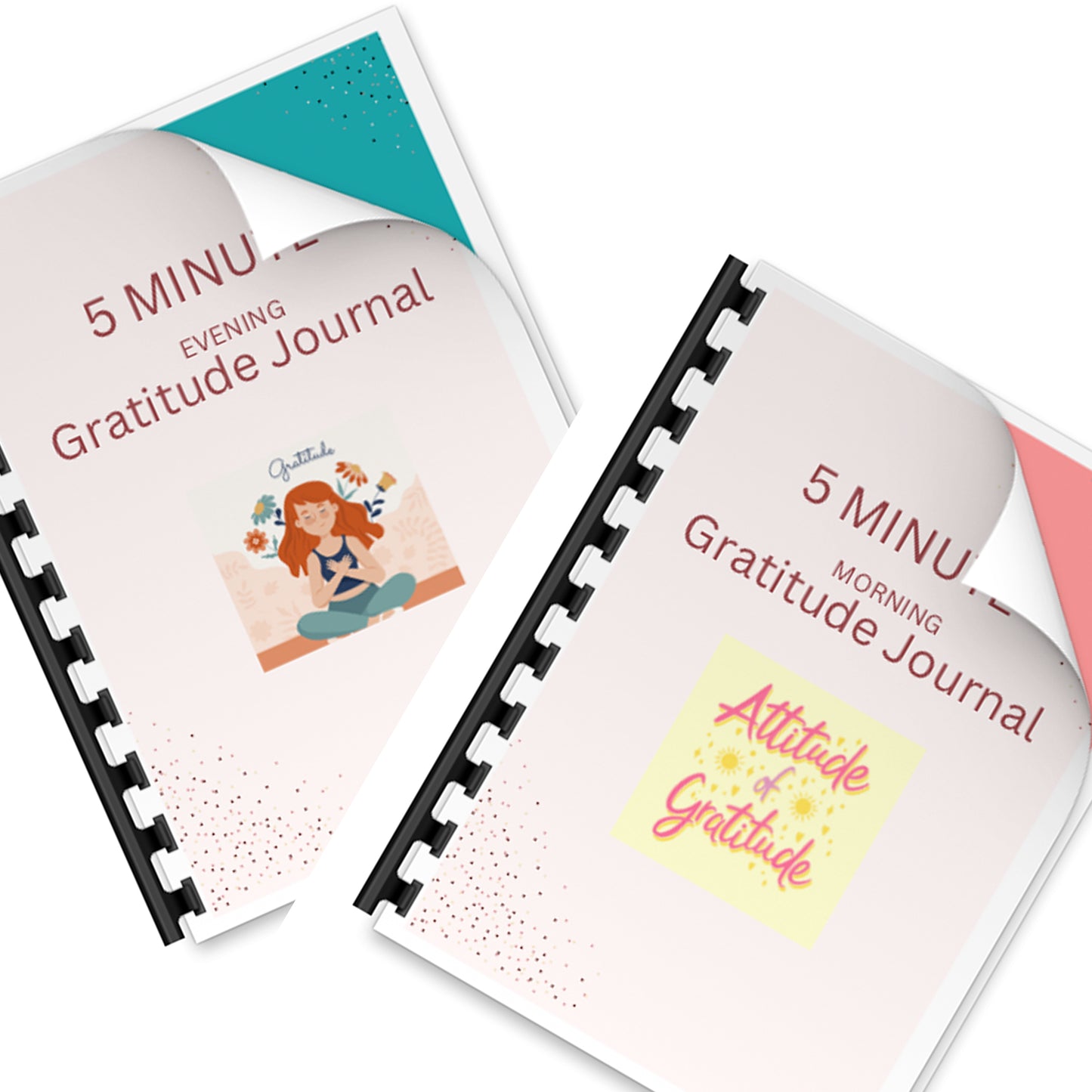 Gratitude Journals - Morning & Evening 5-Minute Gratitude Journals (Digital Download)